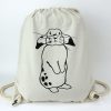 Gymbag Konijn (canvas 4 kleuren) - Afbeelding 2
