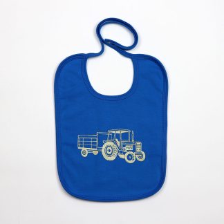 Slabbetje Trekker met Wagen Goud (2 kleuren)