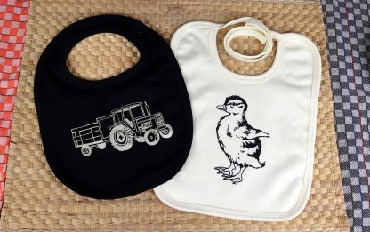 Slabbetje Trekker met Wagen Goud (2 kleuren) - Afbeelding 2