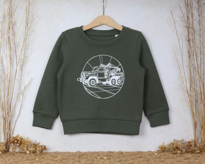 Kindersweater Takelwagen  (in 2 kleuren) - Afbeelding 2