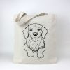 Totebag Hond (canvas)