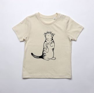 Kindershirt Kat (maat 92/98)