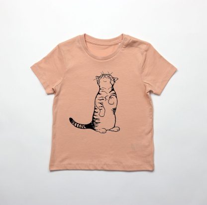 Kindershirt Kat (maat 92/98) - Afbeelding 2