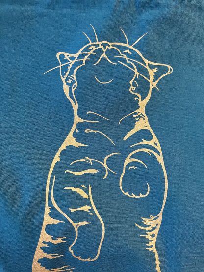 Totebag Limited Edition Kat in GOUD - Afbeelding 2